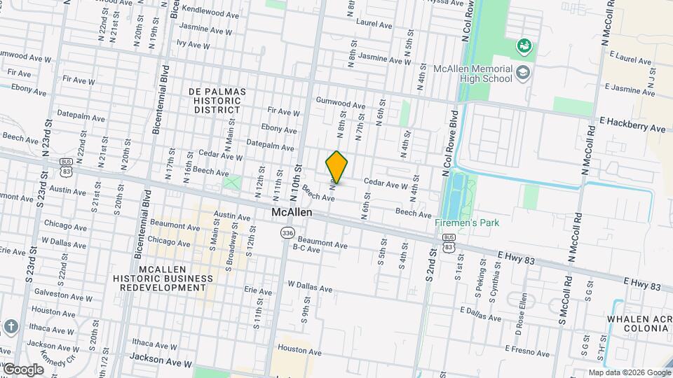 208 N 8th St Map and Location Details