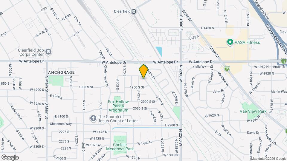 1830 S 875 E Mapa y Detalles de la Ubicación