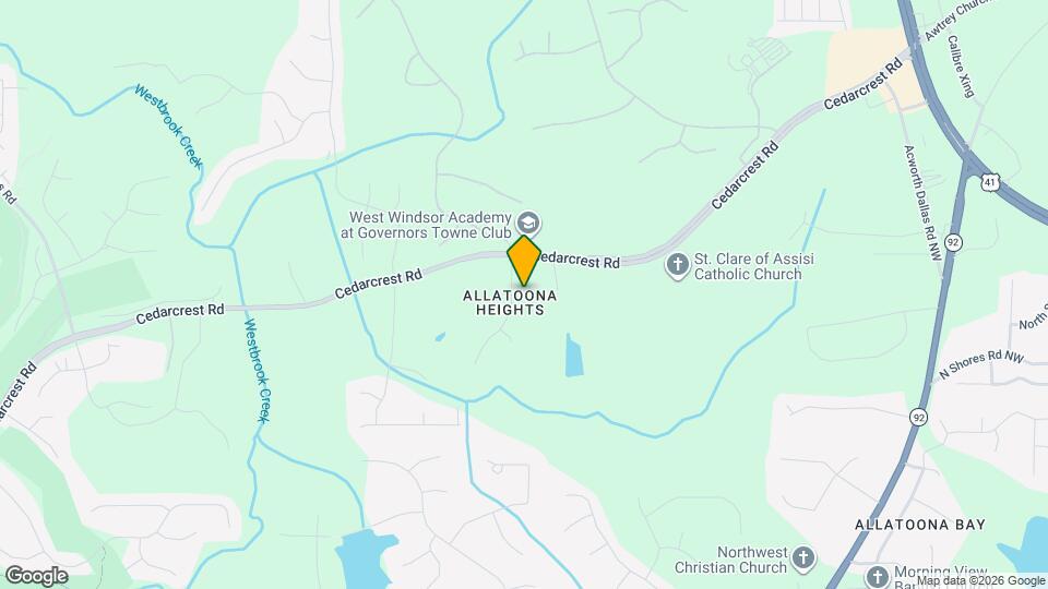 115 Cedarcrest Dr Map and Location Details