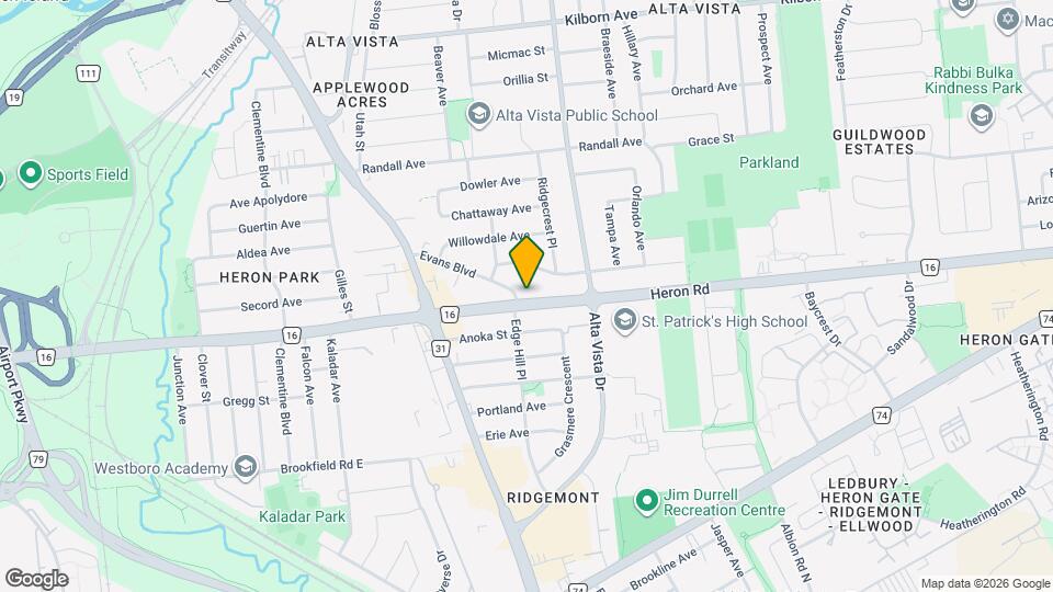 1299 Evans Blvd Map and Location Details