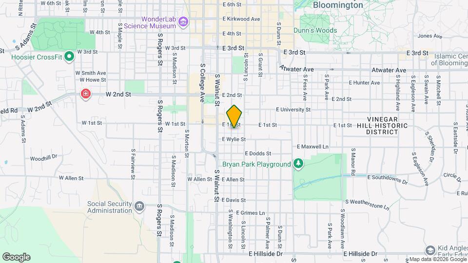 609 S Washington St Map and Location Details