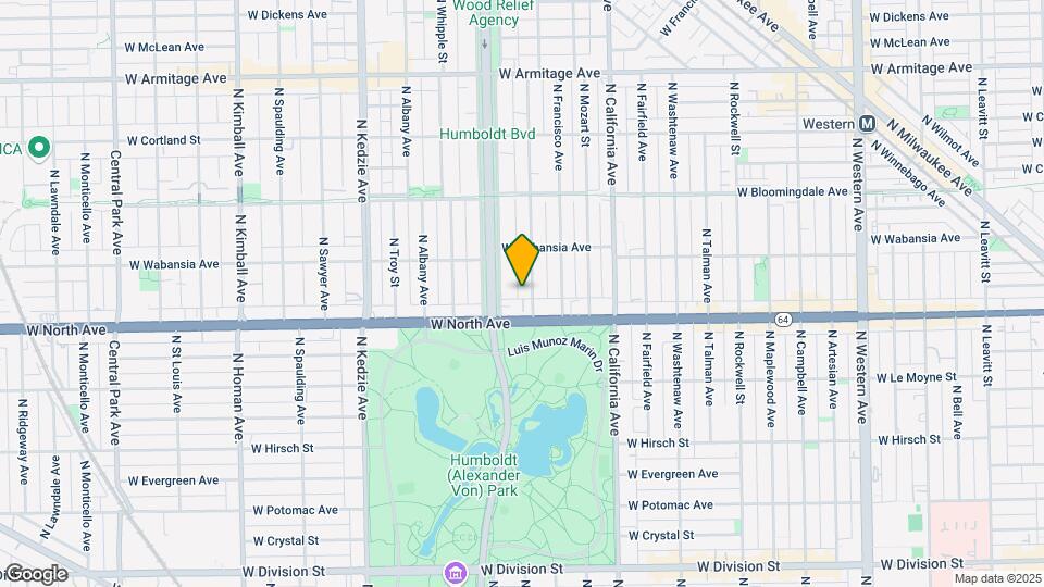 1624 N Richmond St Map and Location Details