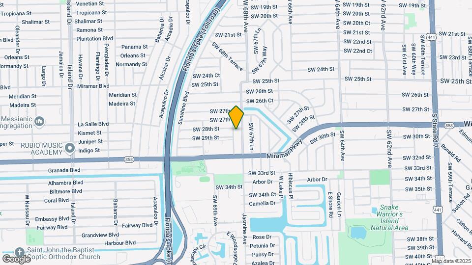 2901 SW 68th Ter Map and Location Details