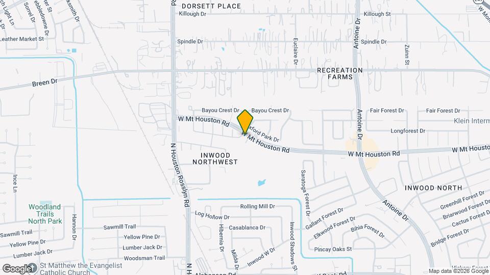 6703 Ashland Forest Dr Map and Location Details