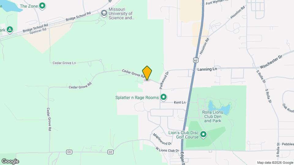 1003 Cedar Terrace Map and Location Details