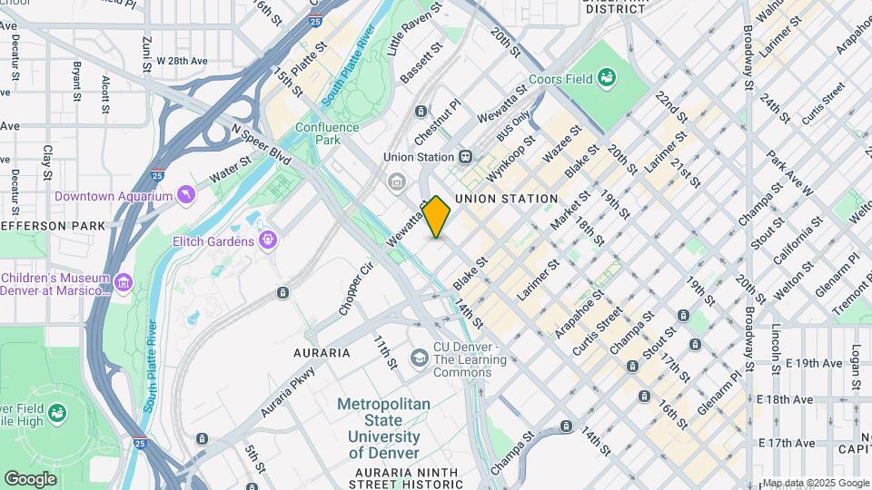 1450 Wynkoop St Map and Location Details