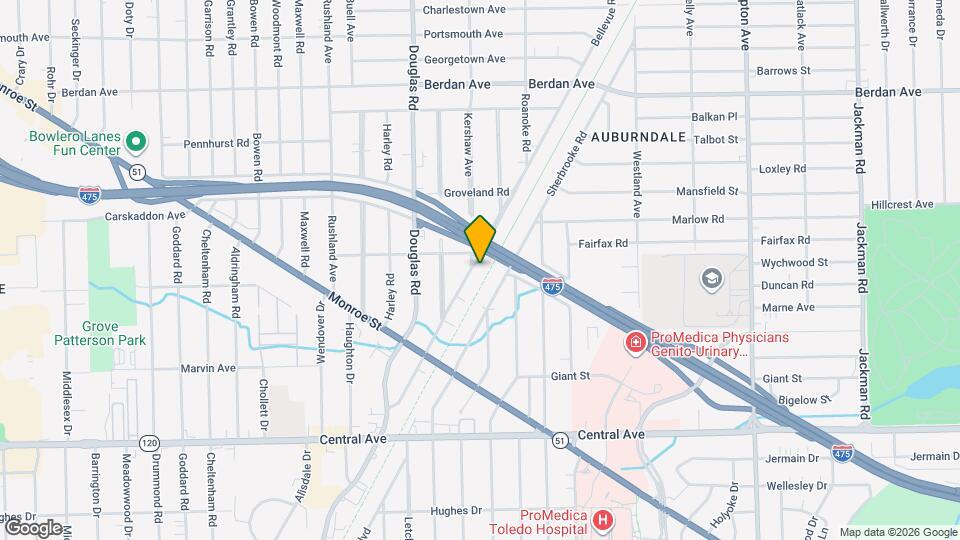 3434 Bellevue Rd Map and Location Details