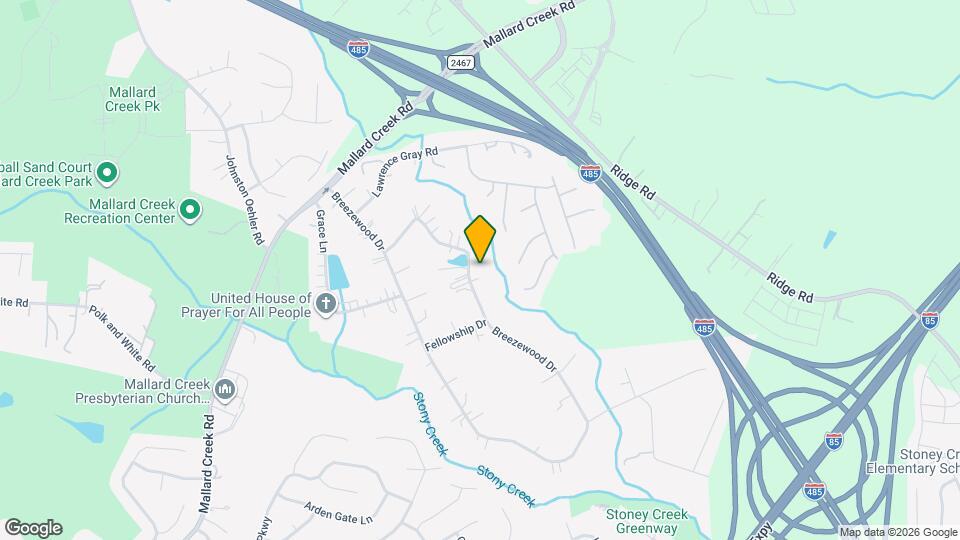 421 Breezewood Dr Map and Location Details