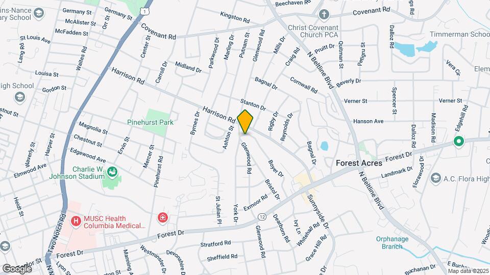 2016 Glenwood Rd Map and Location Details