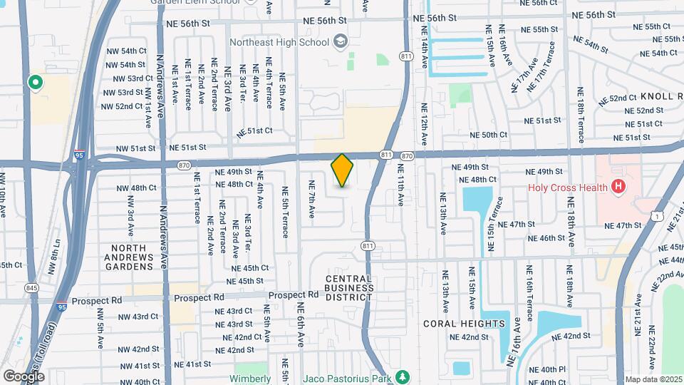851 NE 48th St Mapa y Detalles de la Ubicación