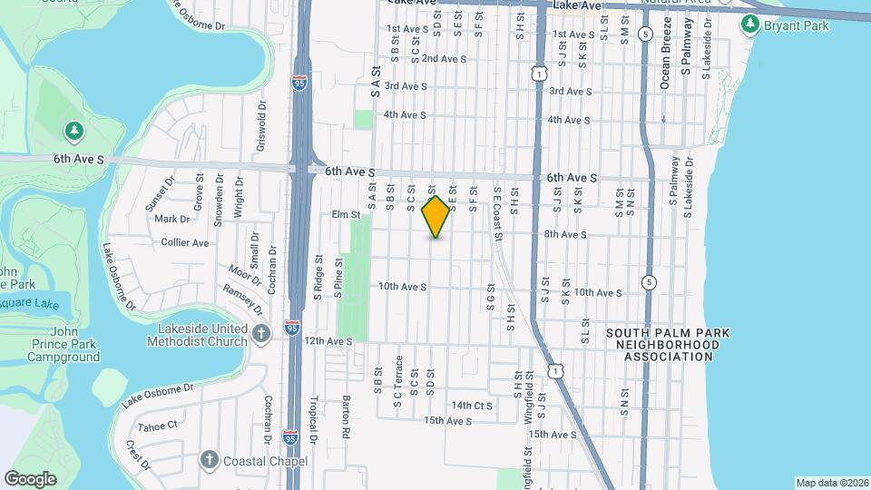 820 S D St Mapa y Detalles de la Ubicación