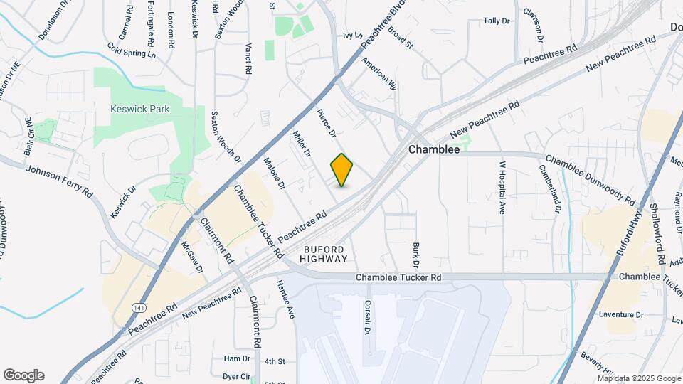 5300 Peachtree Rd Map and Location Details