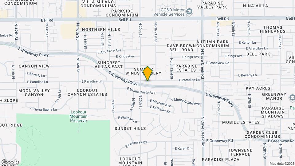 2023 E Paradise Ln Map and Location Details