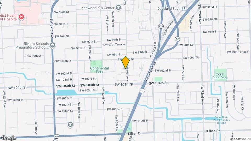 10142 SW 79th Ave Map and Location Details