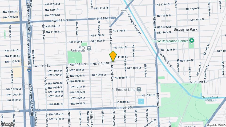 11045 NE 2nd Ave Map and Location Details