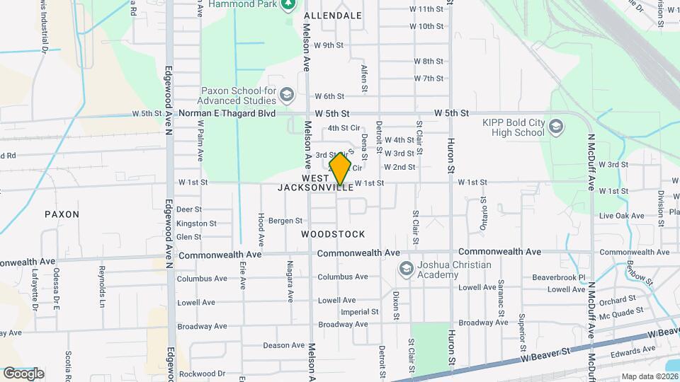 1093 Prospect St Mapa y Detalles de la Ubicación