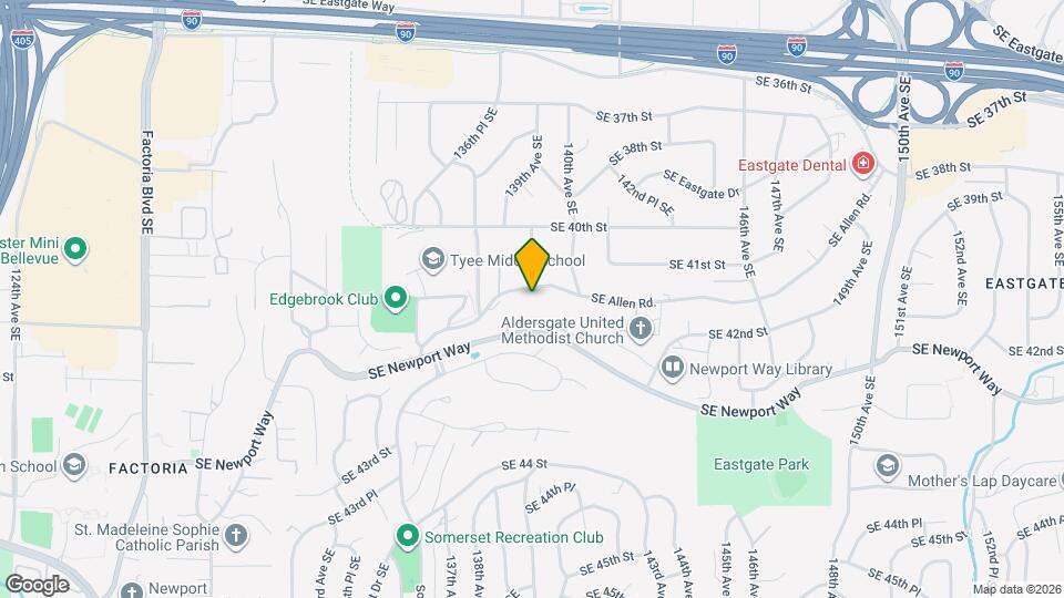 13839 SE Allen Rd. Map and Location Details