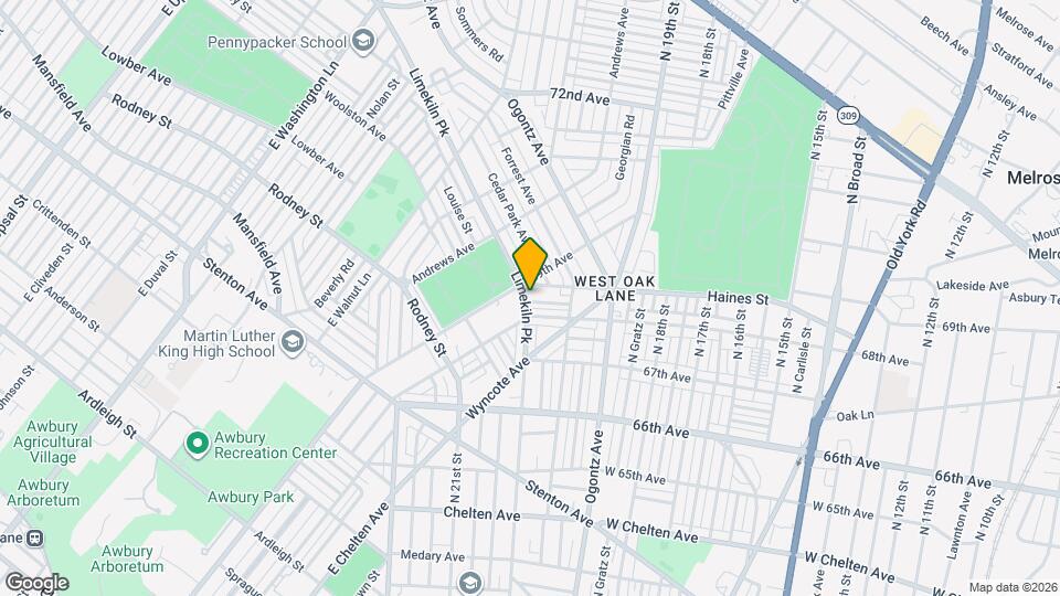 2055 E Rittenhouse St Mapa y Detalles de la Ubicación