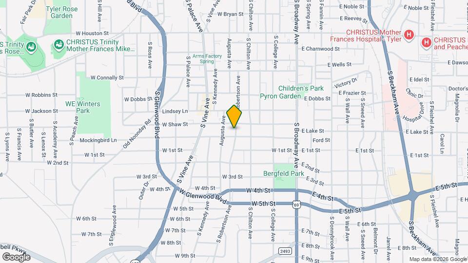 1115 S Robertson Ave Map and Location Details