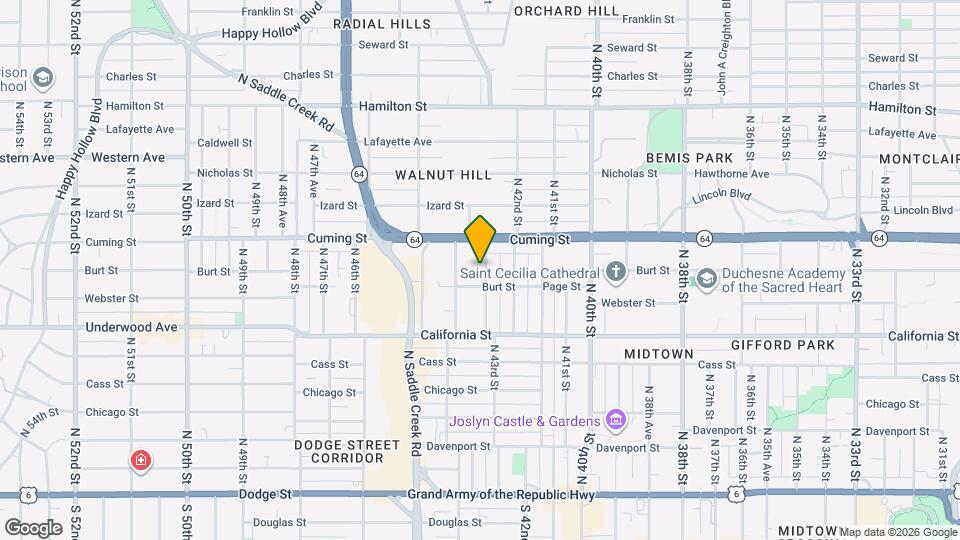 816 N 43rd St Map and Location Details