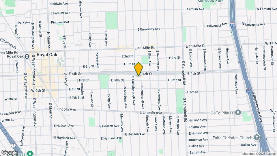 1119 E Fifth St Map and Location Details