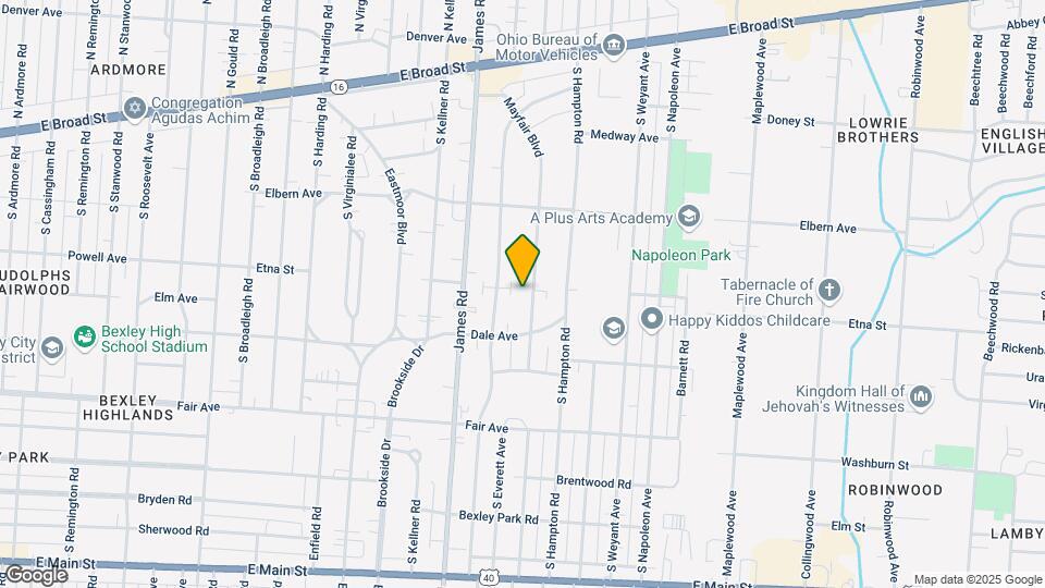 299-377 Mayfair Blvd Mapa y Detalles de la Ubicación
