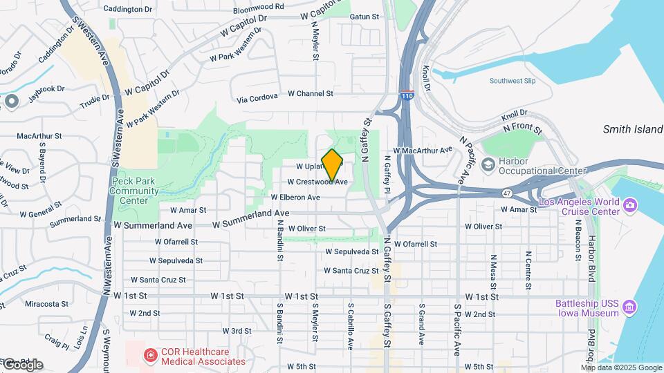 851 W Crestwood Ave Mapa y Detalles de la Ubicación