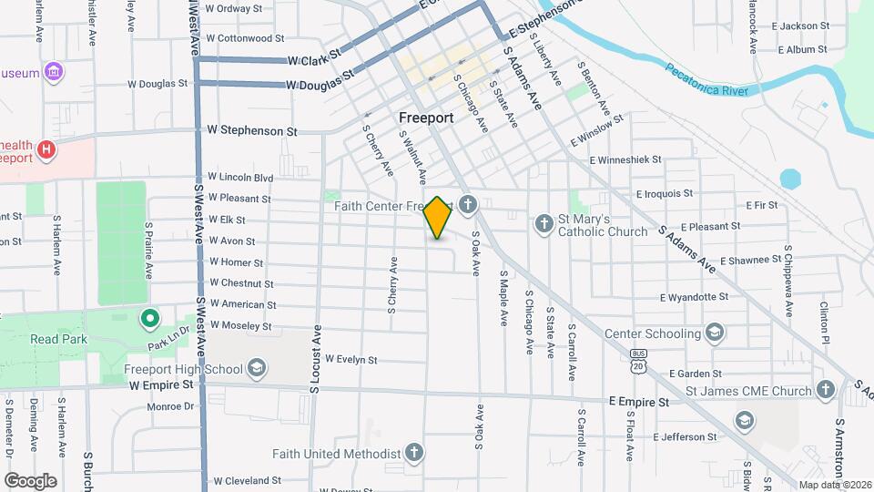 222 W Avon St Map and Location Details