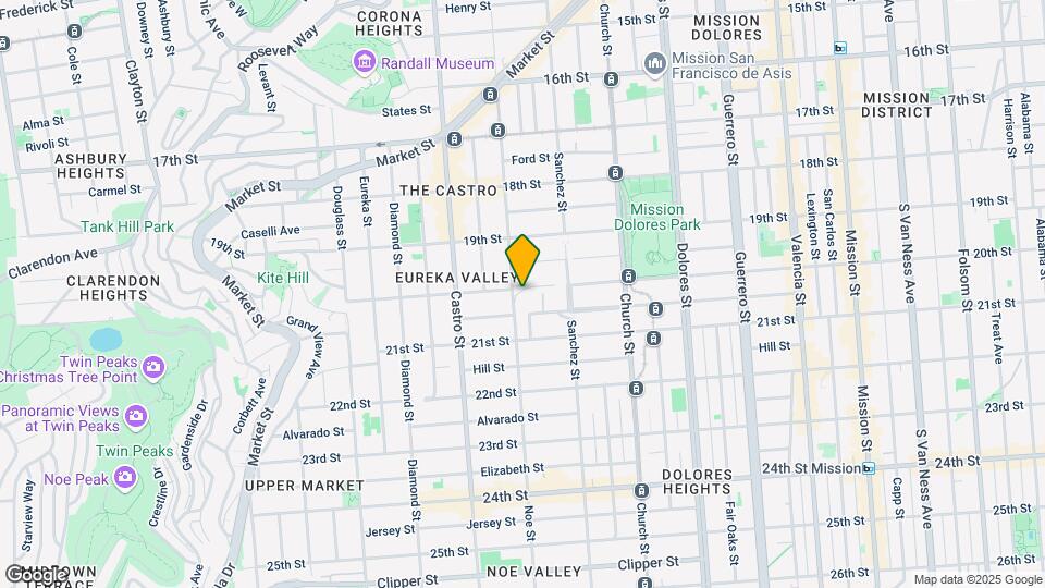 701 Noe St Map and Location Details