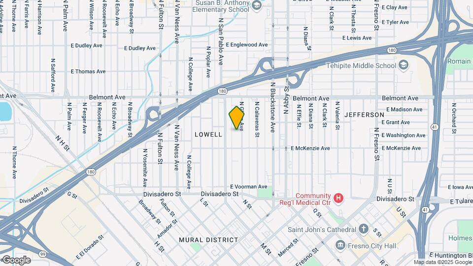 363 N Glenn Ave Map and Location Details