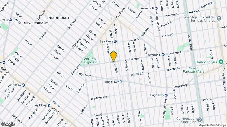 168 Avenue P Map and Location Details