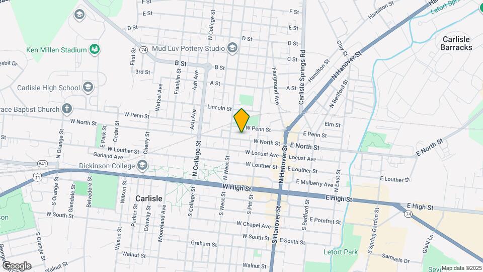 151 N West St Map and Location Details