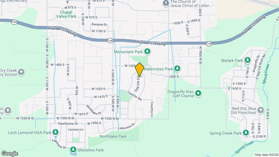 1515 S Spring Creek Dr Mapa y Detalles de la Ubicación