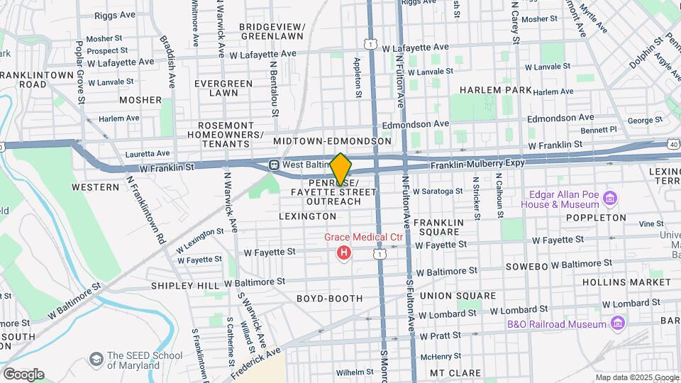 2012 W Saratoga St Map and Location Details