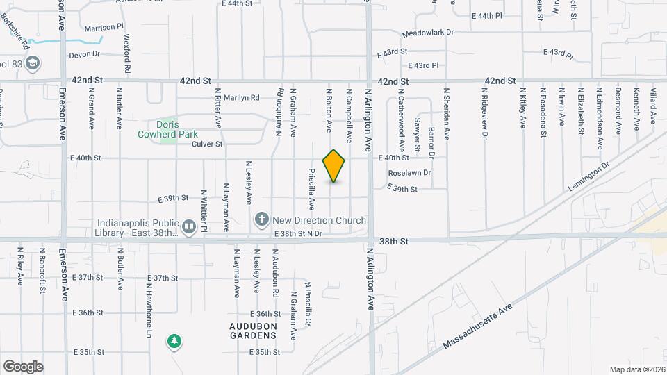 3913 N Bolton Ave Map and Location Details