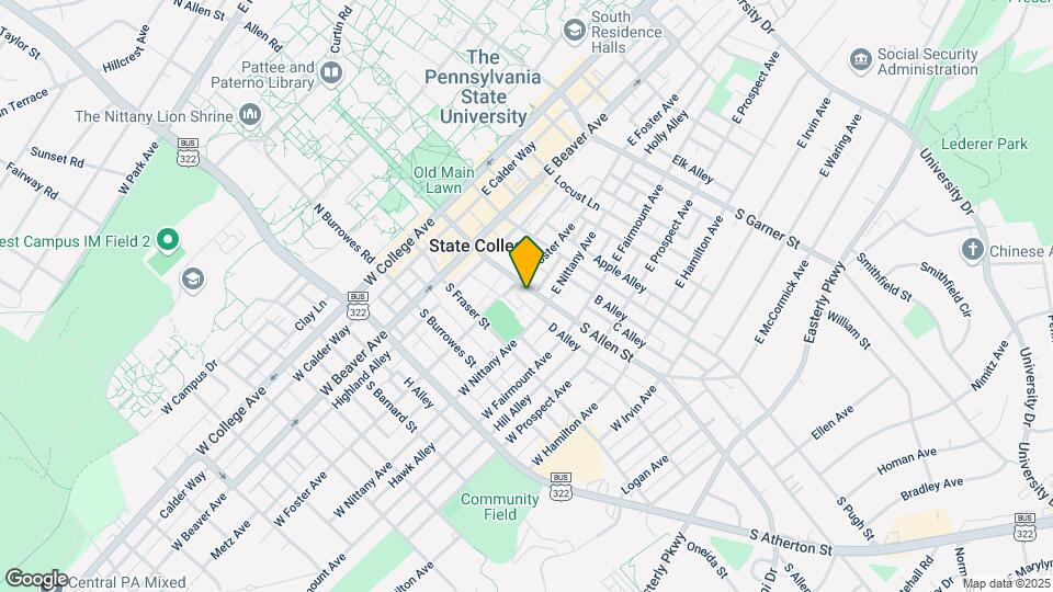 310 S Allen St, Unit 404 Mapa y Detalles de la Ubicación