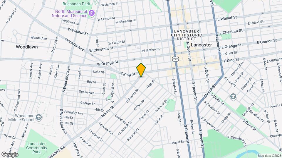 430 Manor St Map and Location Details