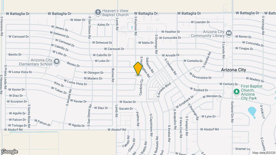 11058 W Carmelita Cir Map and Location Details