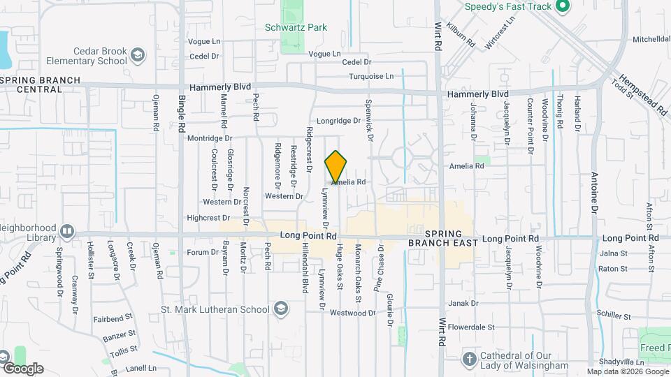 1853 Huge Oaks St Map and Location Details