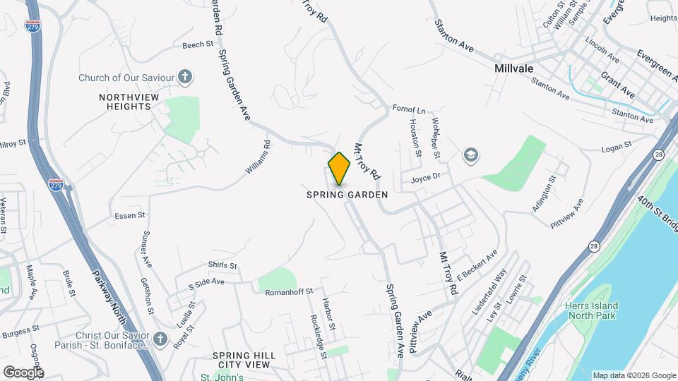 2620 Spring Garden Ave Map and Location Details