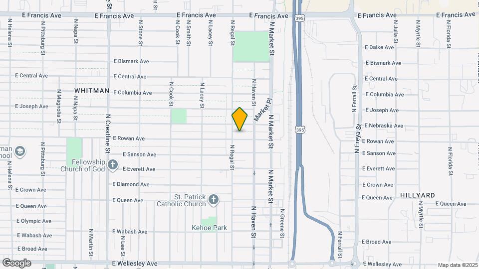 2911 E Rowan Ave Map and Location Details