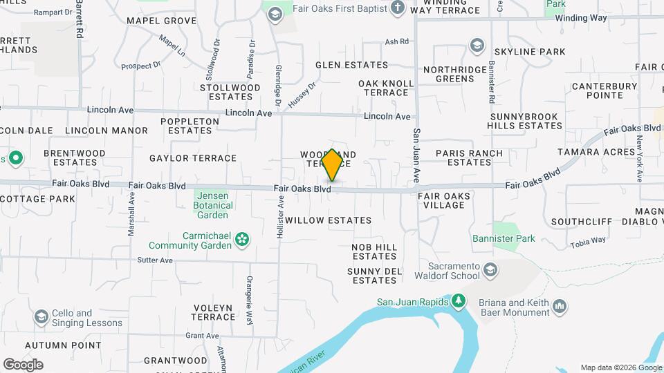 8821 Fair Oaks Blvd Map and Location Details