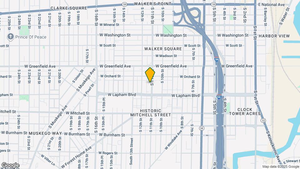 1539 S 11th St Map and Location Details