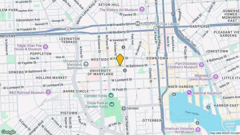 325 West Baltimore Map and Location Details