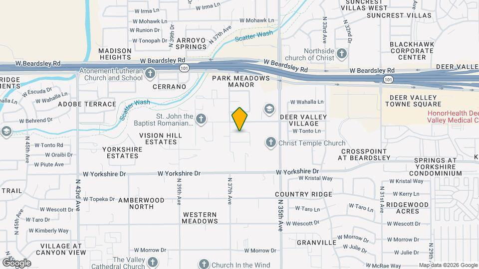 3633 W Tonto Ln Map and Location Details