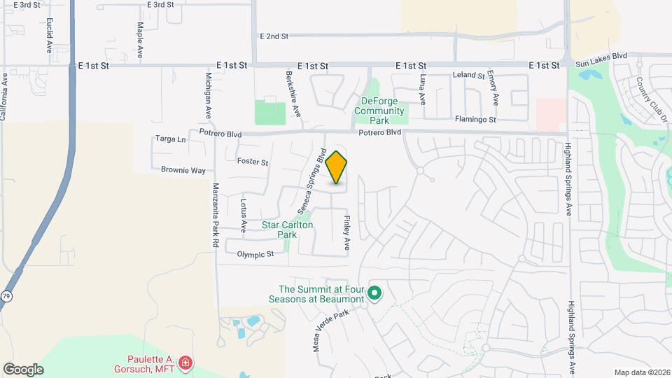 1442 Tahoe St Map and Location Details