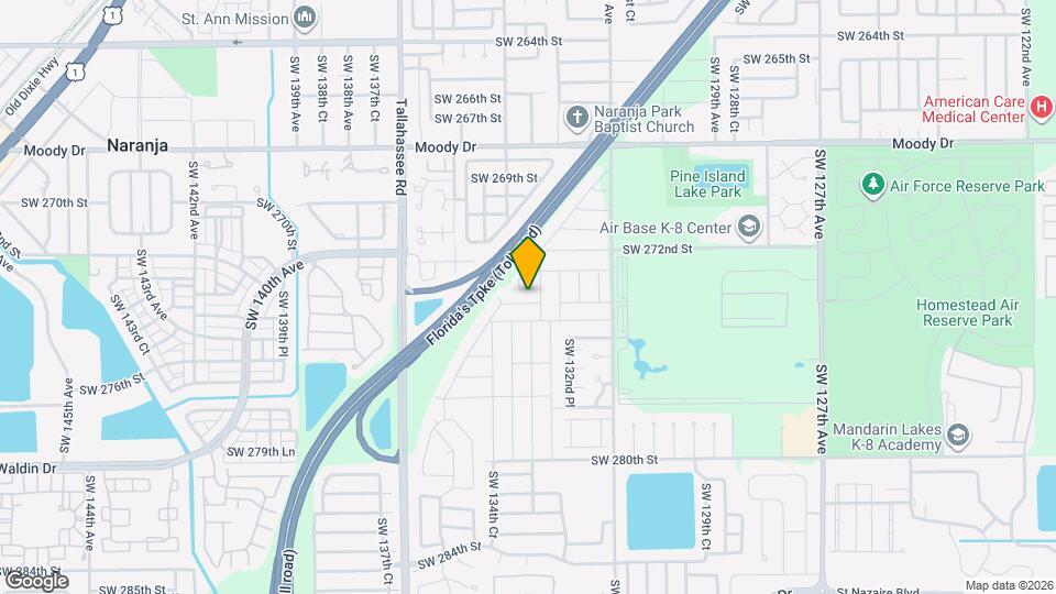 13347 SW 274th St Map and Location Details