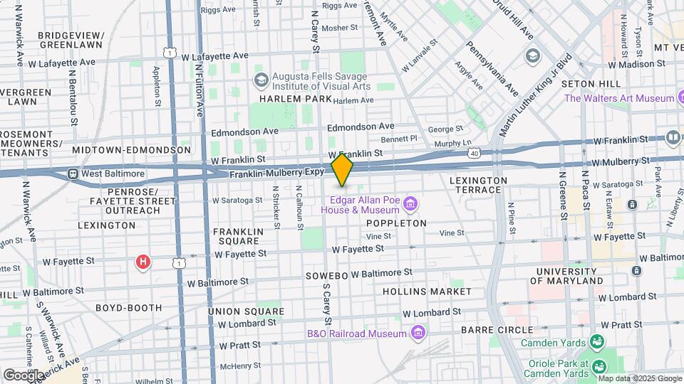 306 N Carrollton Ave Map and Location Details