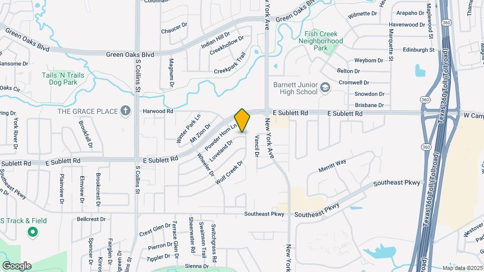 1801 Wolf Creek Dr Map and Location Details