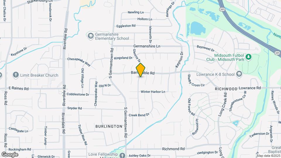 4106 Glenroy Dr Map and Location Details